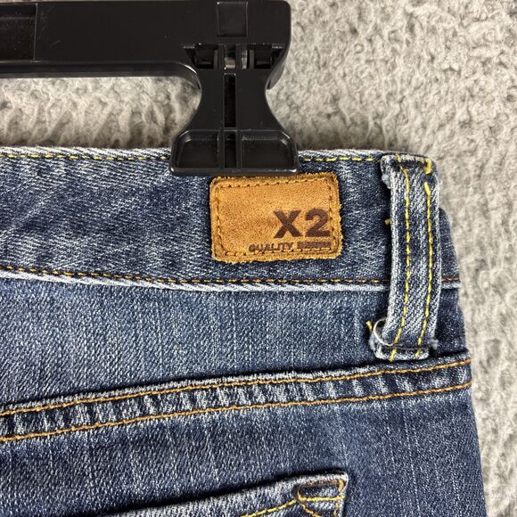 X2 Quality Denim Capri Pants Women’s Size 8 Blue Denim Low Rise - Picture 9 of 12